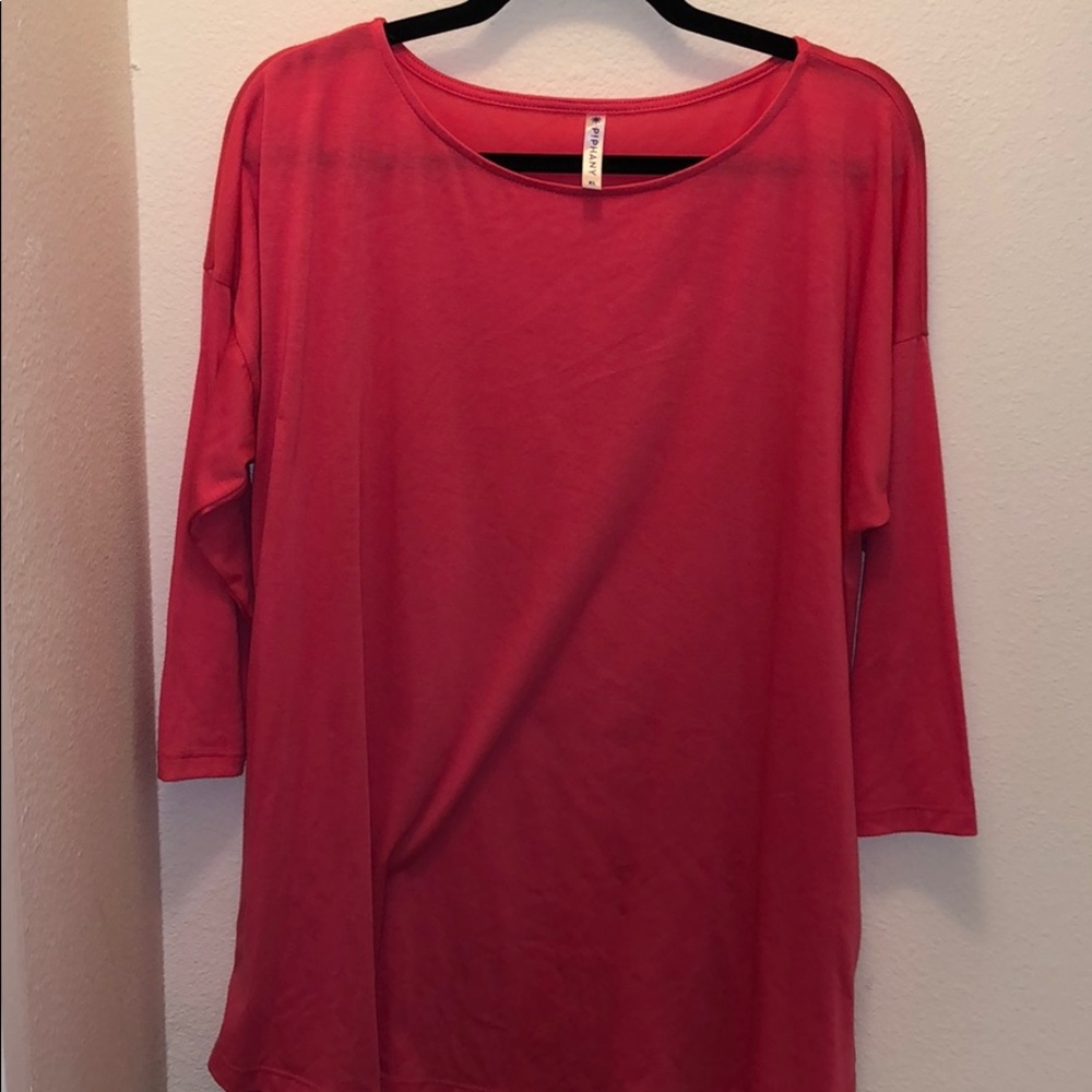 Coral dolman style tunic